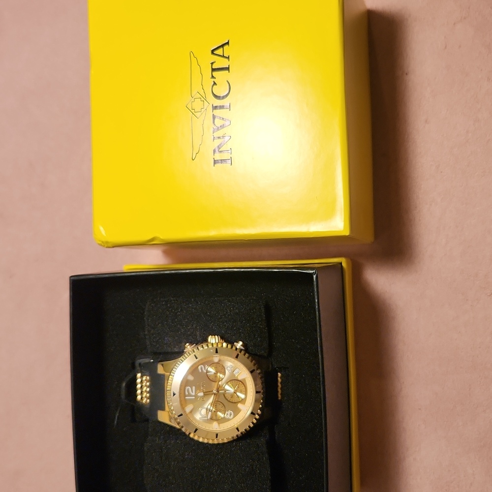 Invicta Gold and Black Watch